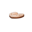 100pc Rustic Wooden Mini Love Heart Wood Wedding Craft Embellishment LI