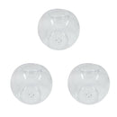 3pcs 12cm Glass Ball Shaped Candle Holder Wedding Party Table Centerpiece