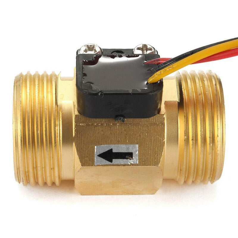 G3/4'' DN20 Copper Hall Effect Water Flow Sensor Flow Meter Pro AU D T0K4