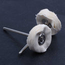 21mm Dia Cotton Polishing Metal Shank Brush Wheel 20 Pcs H4G9