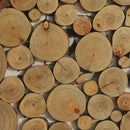 100x Slices Round Disc Tree Natural Pine Wood Chips Circle Bark Craft Decor Z7E3