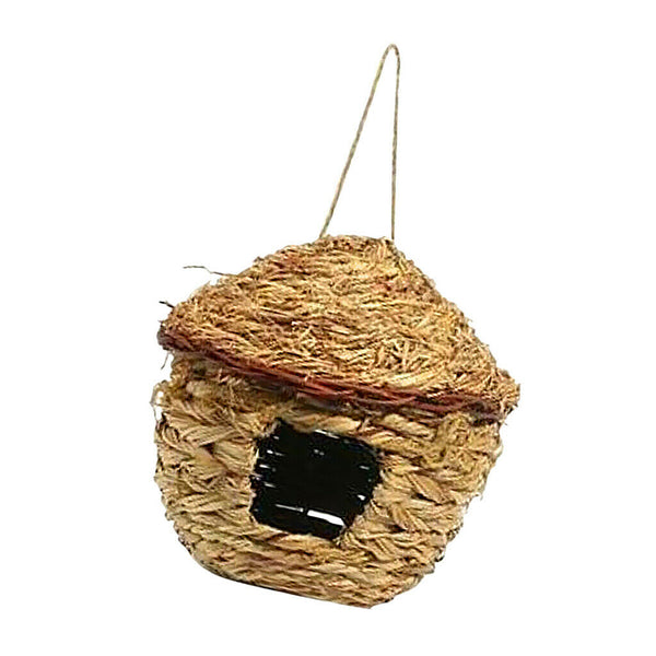 2Pcs Handwoven Bird Nest Cage House Hatching Breeding Cave for Parrot, Canary or