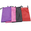 1Pc/Set Design Random Sunglasses Bag Pouch Cloth Cleaning Optical Glasses Case Z