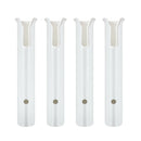 4Pcs White Plastic Rod Holder For Marine Boat Kayak Yacht, Hardware Included