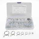 75pcs Car Vehicle Double Wire Fuel Line Hose Pipes Clamps Spring Clip Assortment