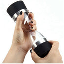 Hourglass Pepper Grinder - Deluxe 2 in 1 Manual Salt and Pepper Mill Shaker