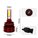 1X H11 H9 H8 Car Led Headlight Kit Headlights High Beam 6000K HID Fog Bu HKE