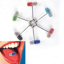 14G Surgical Steel Crystal Ball Barbell Bar Tongue Rings Piercing Body SP