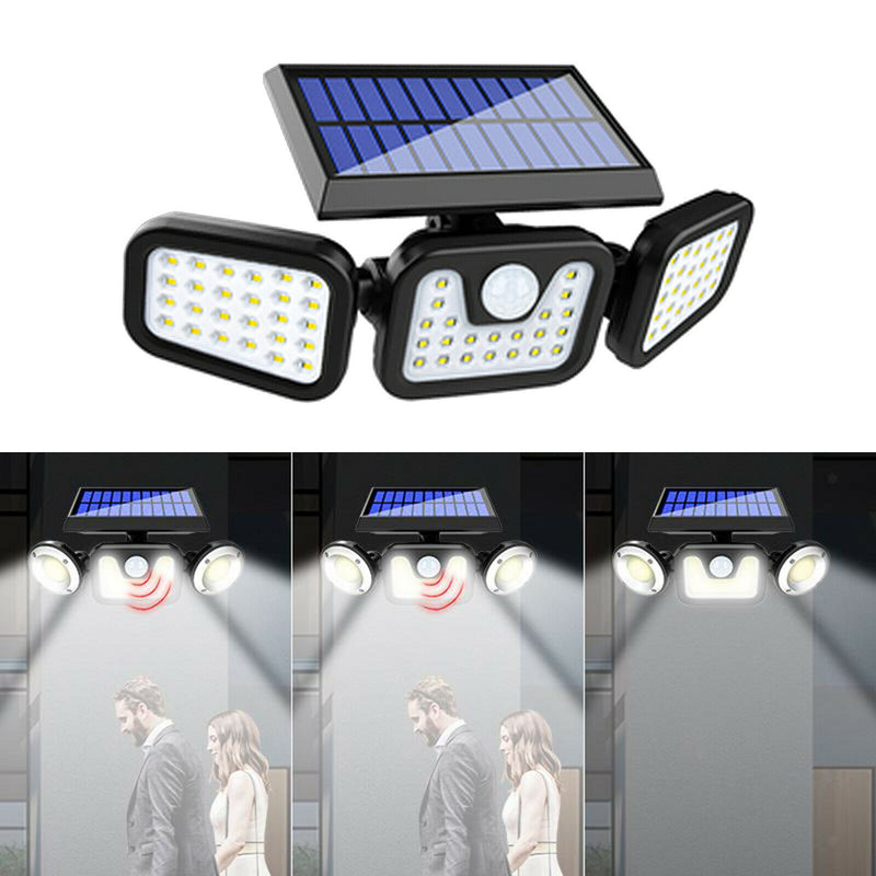 Solar Light Security Wall Light Multi-functional Garden Backyard Decor Lamp