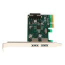 2Ports USB 3.1 Type A HUB to PCI-E PCI Express 4X Adapter Converter Card