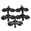 5x Black Plastic Divider Sheet Holder Suction Cups for Aquarium Fish Tank