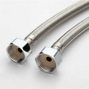 2x 60cm Flexible Braided Stainless Steel Faucet Hose Connector