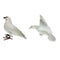 2 Pieces Realistic Standing Flying Doves with White Feathers Birds Animal