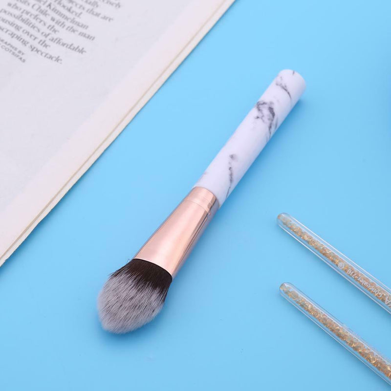 Marbling Pattern Foundation Powder Blush Makeup Brush Flame Brushes (White)