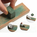 Dual Sided Leather Blade Strop Razor Sharpener Polishing Wooden Handle Craft DIY