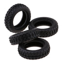 Durable Plastic Tire Tyre Black for WLtoys K979/K989 Spare Parts, Pack of 4