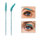 200x Mascara Wands Eyelash Brushes Crystal Handle Extension Makeup Tool