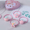 20pcs Cartoon Cute Elastic Hair Bands Kids Girls Rubber Bands (Pink)