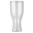 Double Down Beer Glass Insulated Walled Inverted Bottle Style Soda Drinking Mug