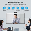 1080P HD Web Camera with Mic 2MP USB 2.0 Plug n Play Webcam for PC Laptop A