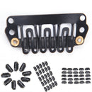 40pcs U Shape Steel Snap Clips For Feather Hair Extensions Wigs Weft FeatheJC.