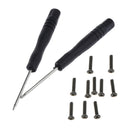 10x Tri/Wing Tri/Point Screws + 2Pc Screwdriver Kits for Nintendo Switch Joy-Con
