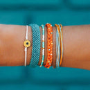 Charm Bangle Inspirational Jewelry Sunflower Charm Bracelet Handmade Seed B D4V3