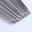 11 Sizes Stainless Steel Knitting Needles Single Pointed Tools Crochet Hooks