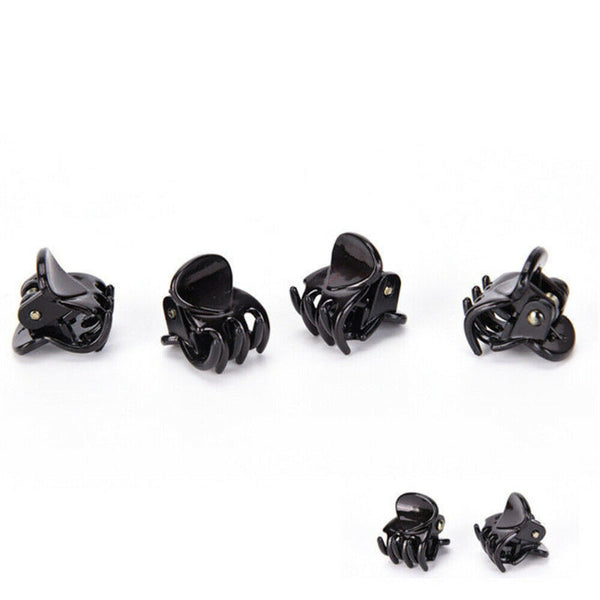 Fashion Women 12pcs Black Plastic Mini Hairpin 6 Claws Girls Hair Clip Clamp NEW
