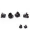 Fashion Women 12pcs Black Plastic Mini Hairpin 6 Claws Girls Hair Clip Clamp NEW