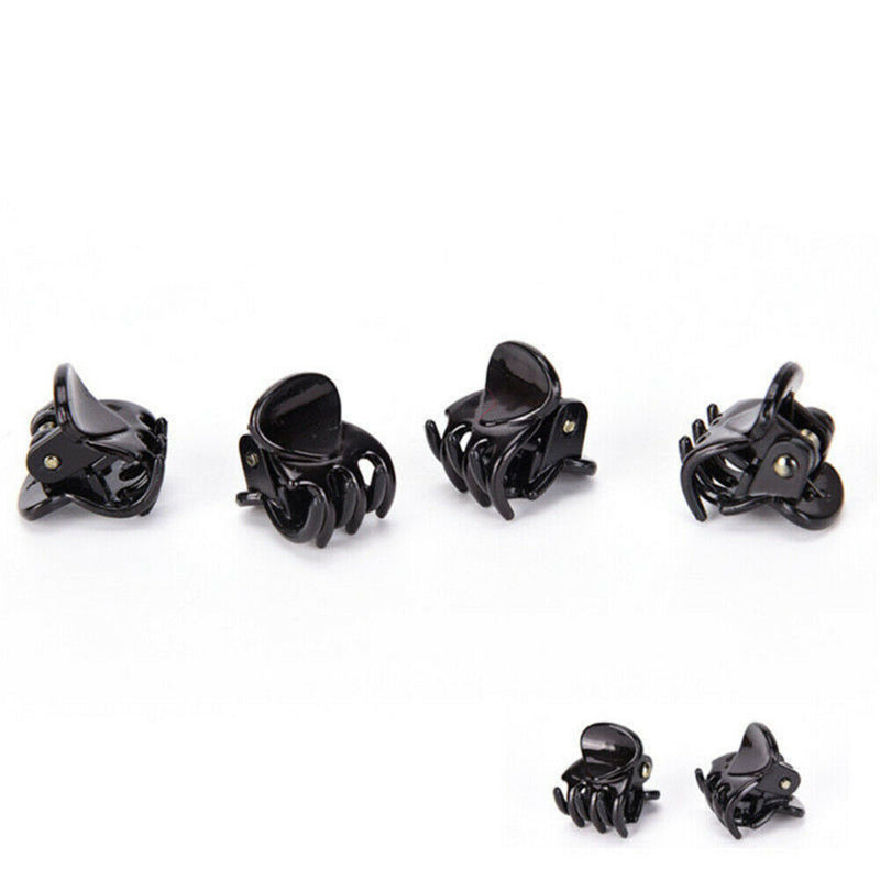 Fashion Women 12pcs Black Plastic Mini Hairpin 6 Claws Girls Hair Clip Clamp NEW