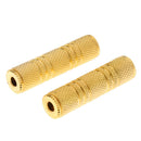 Metal 3.5mm TRS Female to Female Stereo Jack Adapter Audio Connector