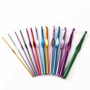 14PCS Crochet Hooks Needles Knitwear Weave Craft 2.0-10.0mm Multicolor