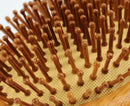 Wooden 179-Pin Carbonized Teeth Hair Massage Scalp Eco Brush Hair Care Comb