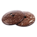 10 Pcs Coconut Shell Buttons Sewing Scrapbooking Brown Round 2 Holes 5cm Di I5C3
