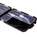 10 Compartments Fishing Tackle Box Lure Hook Rig Bait Plastic Storage Case Black