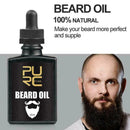 Mens Beard Grooming Kit Hair Styling Comb Growth Oil Set Care Brush Boar Ba K0H8