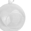 Glass Tealight Holder Microlandscape Pot Home Fairy Garden Decor 6cm_Flat