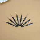 8Pcs / set Black Knitting Needles Plastic Handle Crochet hooks for Knit DIY V6O3