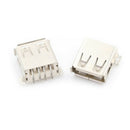 10Pcs Usb Type A 180 Degrees Socket Female Solder Plug Adapter Connector S ME