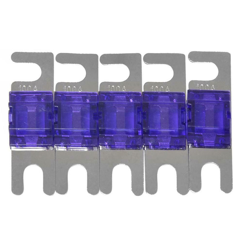 5pcs Nickel Plated Car Audio 32V AFS Mini ANL Fuses Auto Stud Fuses (100A)