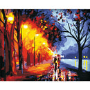 Street Walk Paintings By Numbers Kit Wall Art Paints On Canvas Home Decor