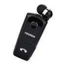 Portable Wireless Bluetooth 4.0 Headset Clip BT Earphones with Mic Black