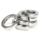 60pcs M1.6,2,2.5,3,4,5 Split Lock Spring Coil Washers Kit A2 304 Stainless Steel