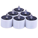 Yellow Solar Power LED Candles Flameless Electronic Solar LED Tea Lights Lamp 3C