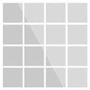 16pcs Mirrors Self-adhesive Tiles Mirror Wall Stickers for Home Decor