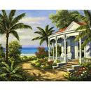 DIY House Oil Painting By Numbers Kit Canvas Digital Home Wall Art Picture  A