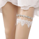 Women Rhinestone Lace Leg Wedding Garter Thigh Ring Belt Bridal Accessories ME
