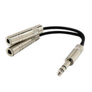 1/4'' 6.35mm Stereo Plug / Male to Dual 1/4'' 6.35mm Jack /Female Splitter