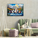 Painting By Numbers Kit DIY Gallant Horse Canvas Oil Art Picture Home Decor